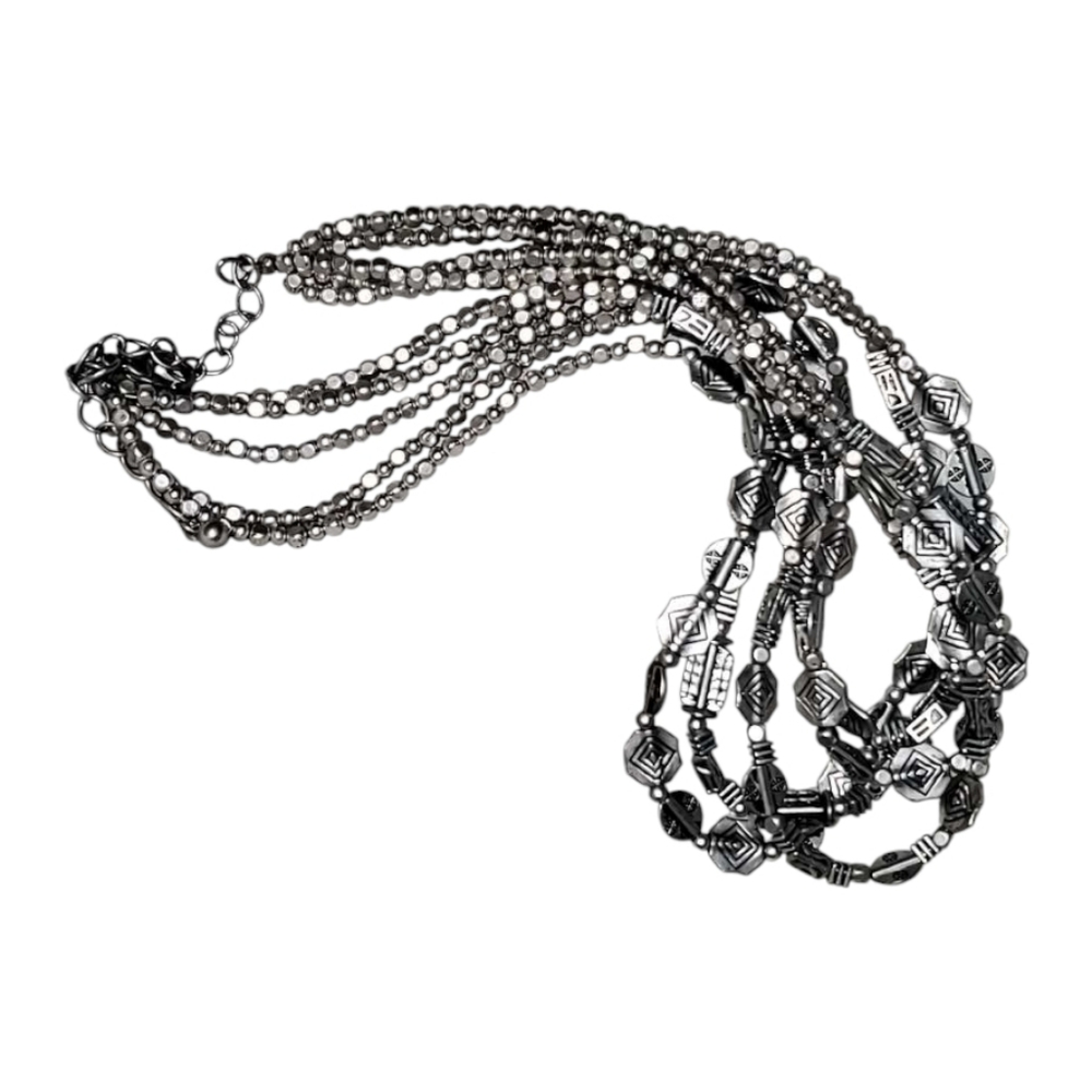 10 Multi Strand Beaded Necklace Lot Bundle 18 - 24" - Picture 2 of 14